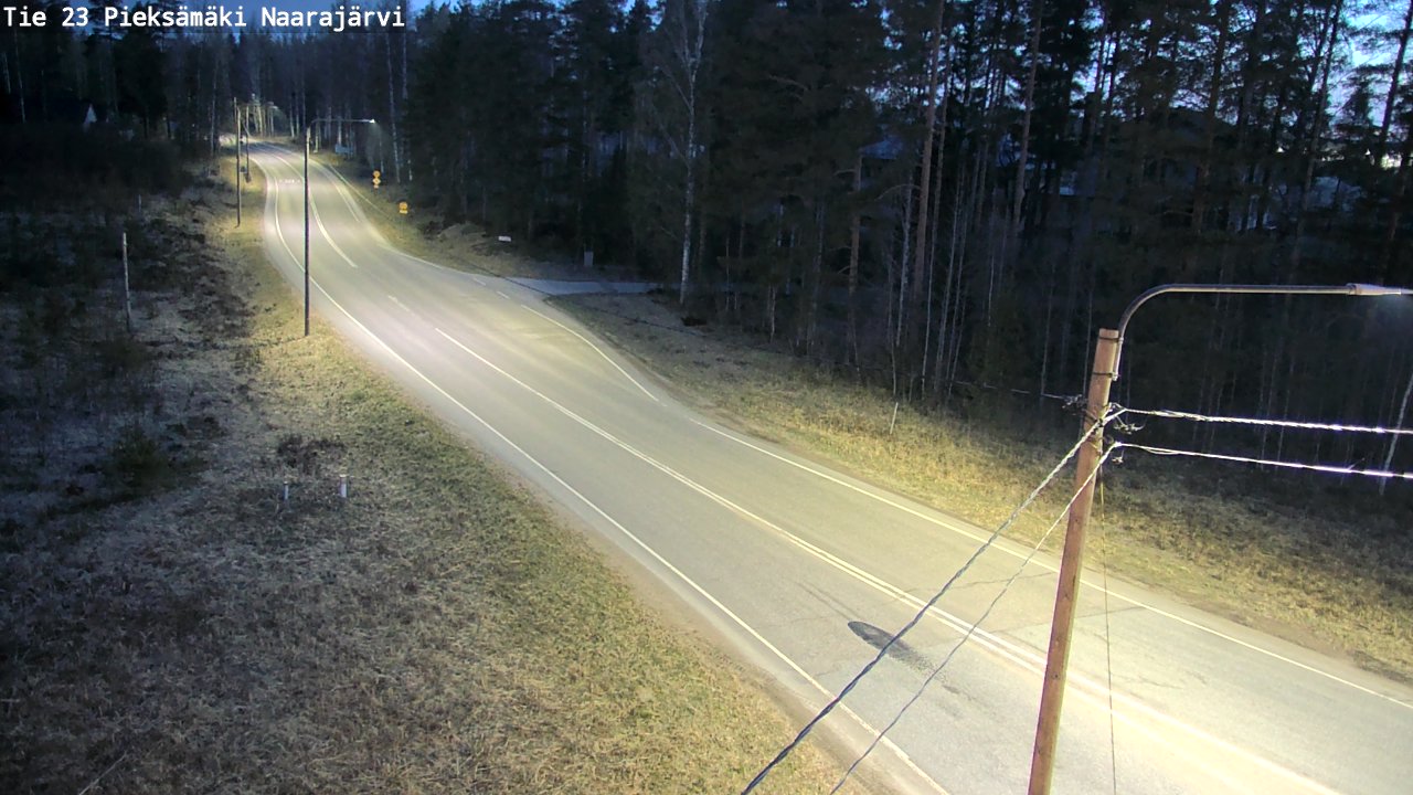 Weather Camera Image Road 23 Pieksämäki, Naarajärvi, Pieksämäki, Etelä-Savo