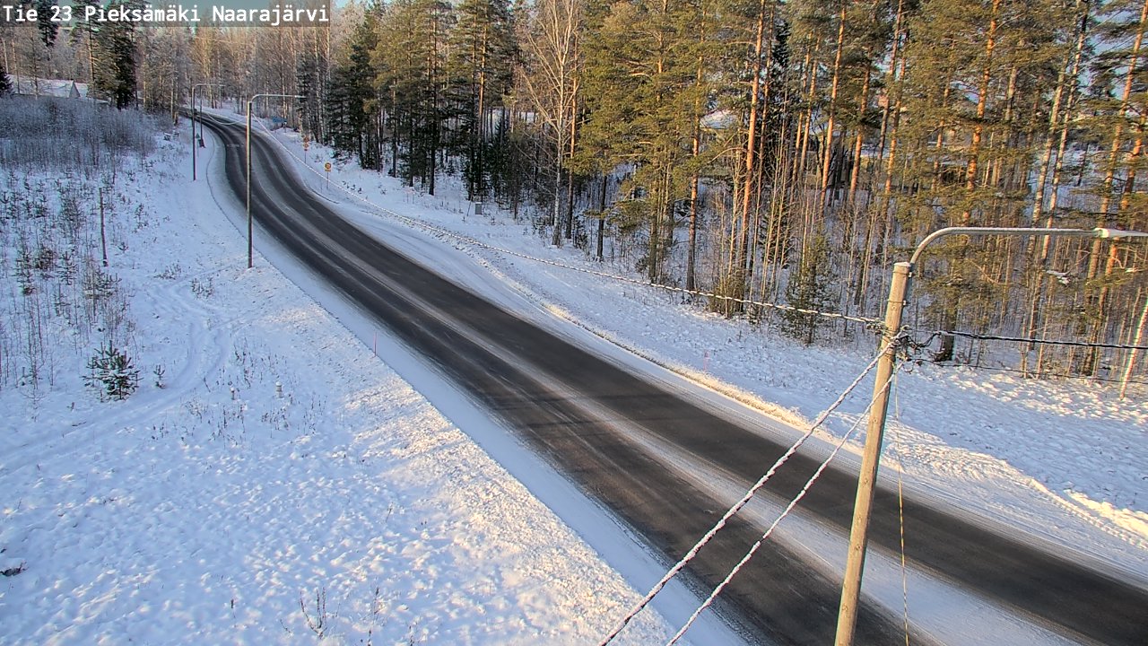 Weather Camera Image Road 23 Pieksämäki, Naarajärvi, Pieksämäki, Etelä-Savo