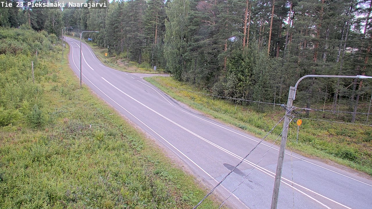 Weather Camera Image Väg 23 Pieksämäki, Naarajärvi, Pieksämäki, Etelä-Savo