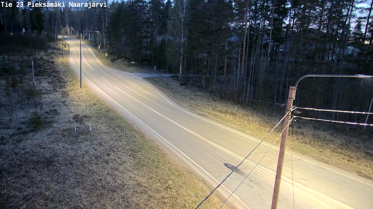 Weather Camera Image Road 23 Pieksämäki, Naarajärvi, Pieksämäki, Etelä-Savo
