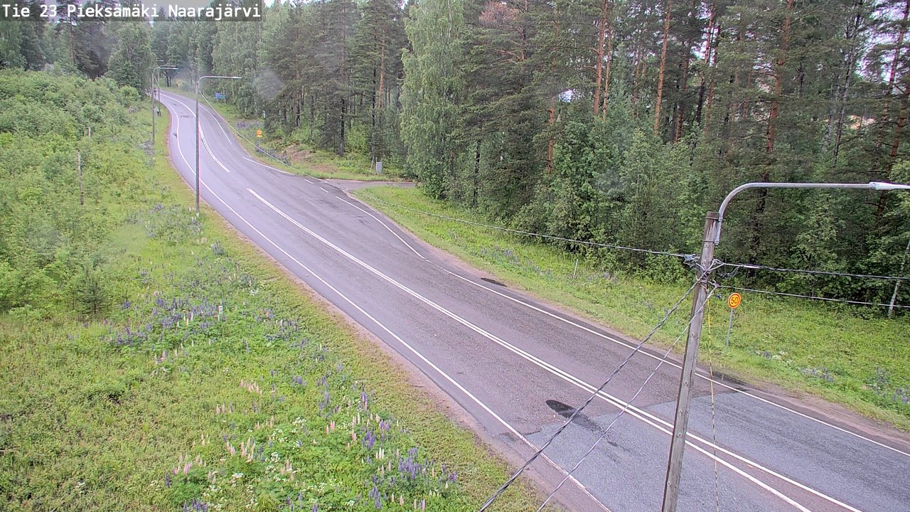 Weather Camera Image Väg 23 Pieksämäki, Naarajärvi, Pieksämäki, Etelä-Savo