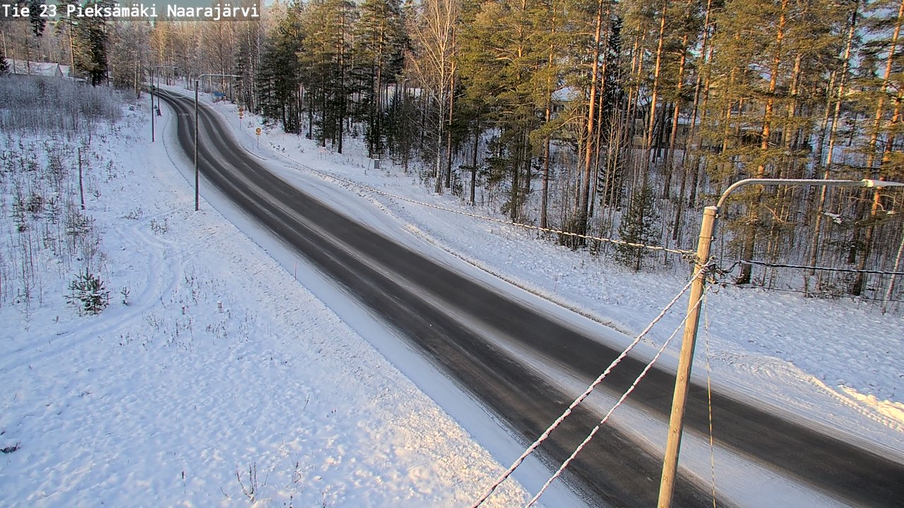 Weather Camera Image Road 23 Pieksämäki, Naarajärvi, Pieksämäki, Etelä-Savo