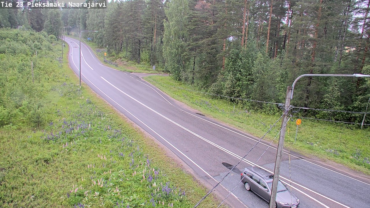 Weather Camera Image Väg 23 Pieksämäki, Naarajärvi, Pieksämäki, Etelä-Savo