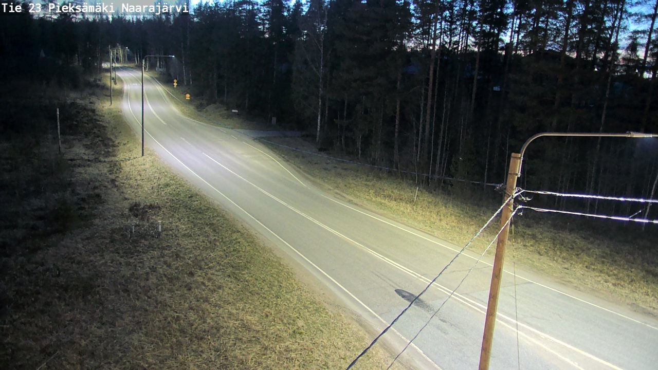 Weather Camera Image Väg 23 Pieksämäki, Naarajärvi, Pieksämäki, Etelä-Savo