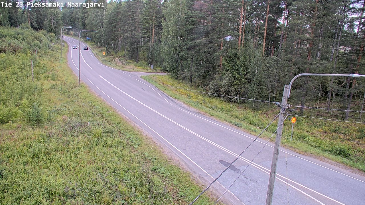 Weather Camera Image Väg 23 Pieksämäki, Naarajärvi, Pieksämäki, Etelä-Savo