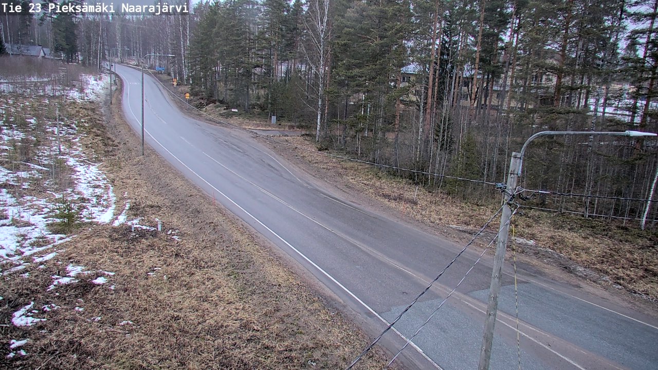 Weather Camera Image Väg 23 Pieksämäki, Naarajärvi, Pieksämäki, Etelä-Savo