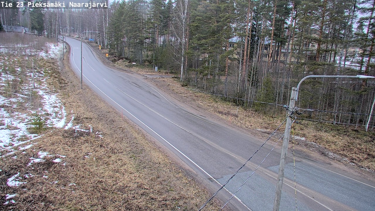 Weather Camera Image Väg 23 Pieksämäki, Naarajärvi, Pieksämäki, Etelä-Savo