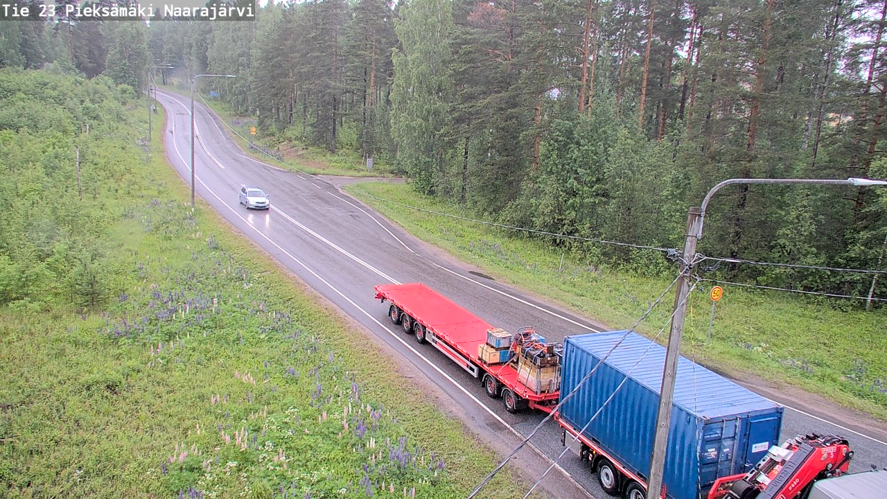 Weather Camera Image Väg 23 Pieksämäki, Naarajärvi, Pieksämäki, Etelä-Savo