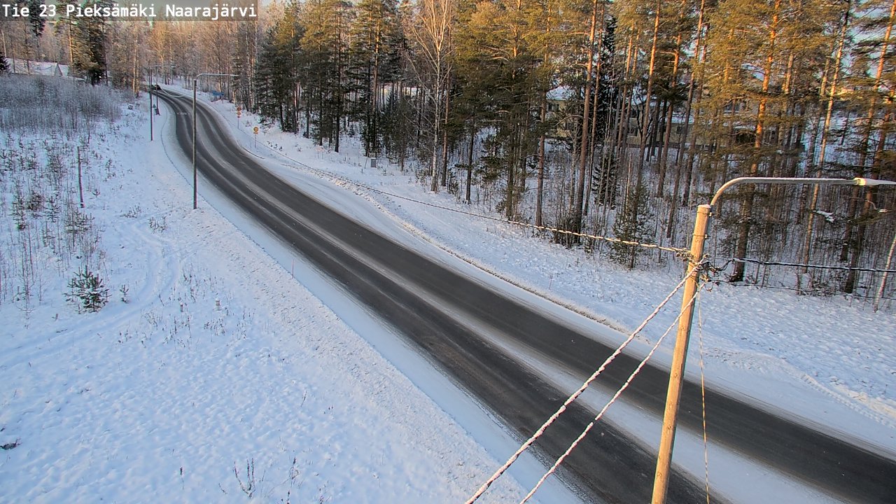 Weather Camera Image Road 23 Pieksämäki, Naarajärvi, Pieksämäki, Etelä-Savo