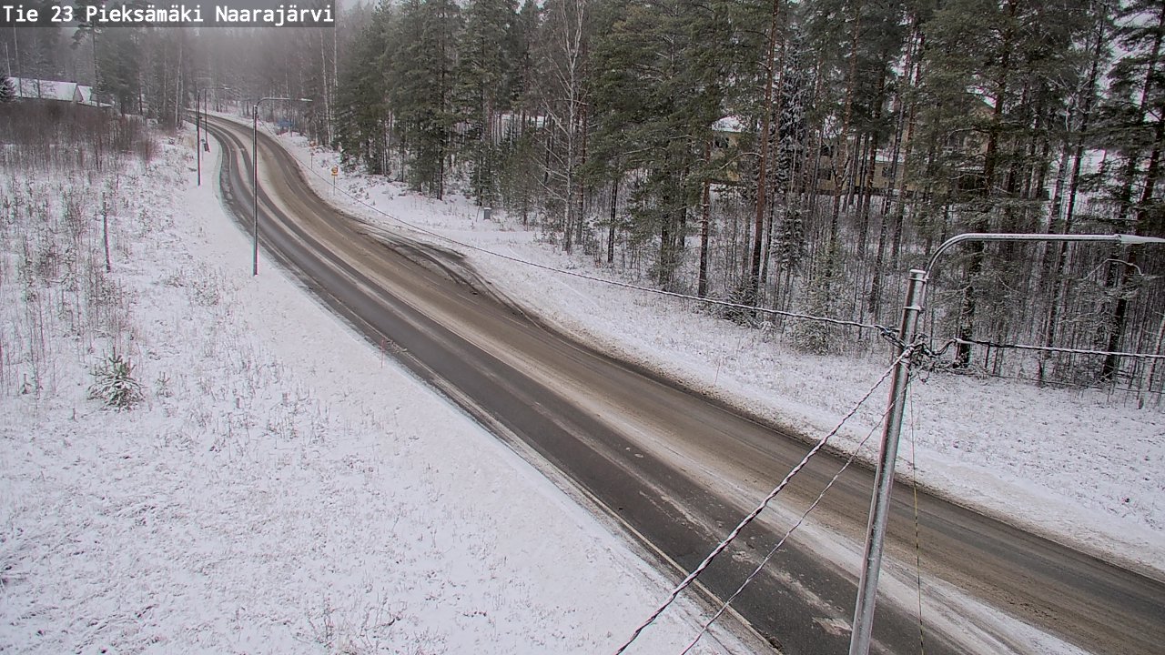 Weather Camera Image Väg 23 Pieksämäki, Naarajärvi, Pieksämäki, Etelä-Savo