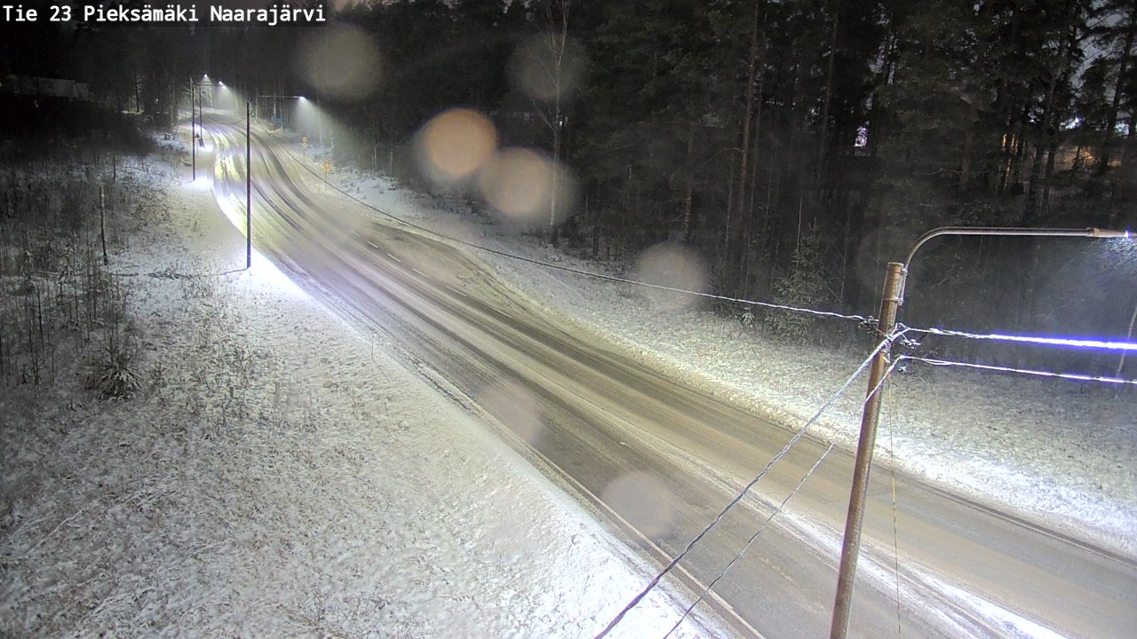 Weather Camera Image Väg 23 Pieksämäki, Naarajärvi, Pieksämäki, Etelä-Savo