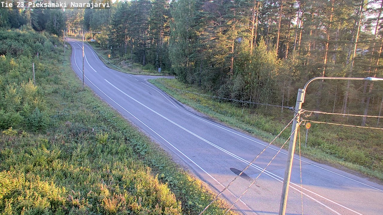 Weather Camera Image Väg 23 Pieksämäki, Naarajärvi, Pieksämäki, Etelä-Savo