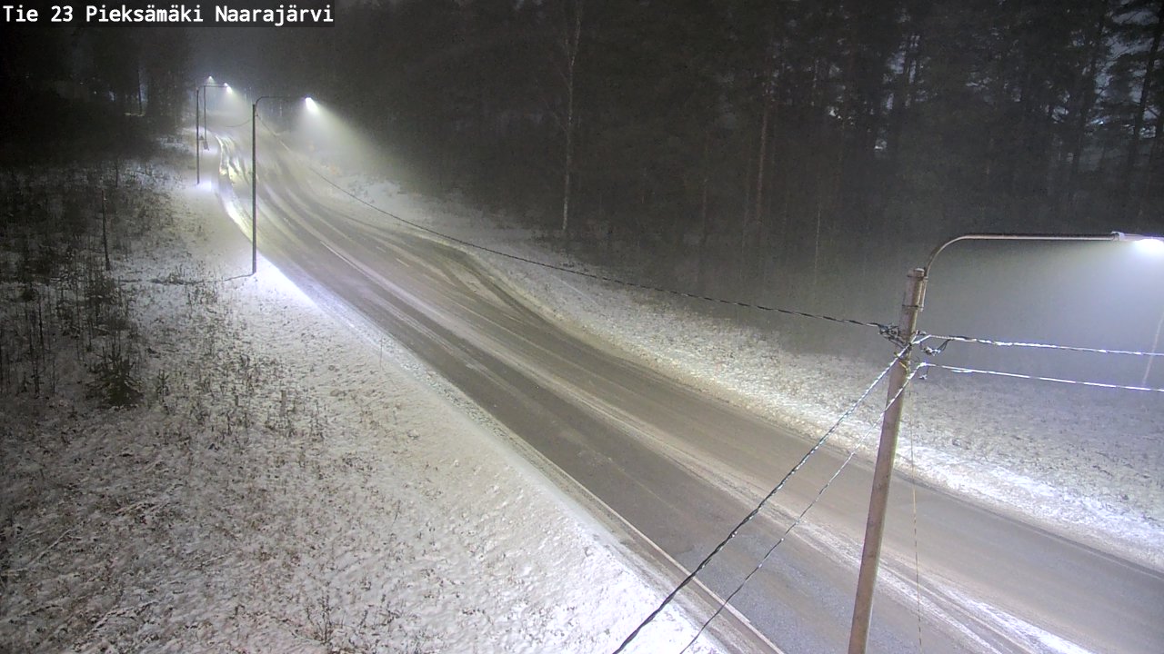 Weather Camera Image Väg 23 Pieksämäki, Naarajärvi, Pieksämäki, Etelä-Savo