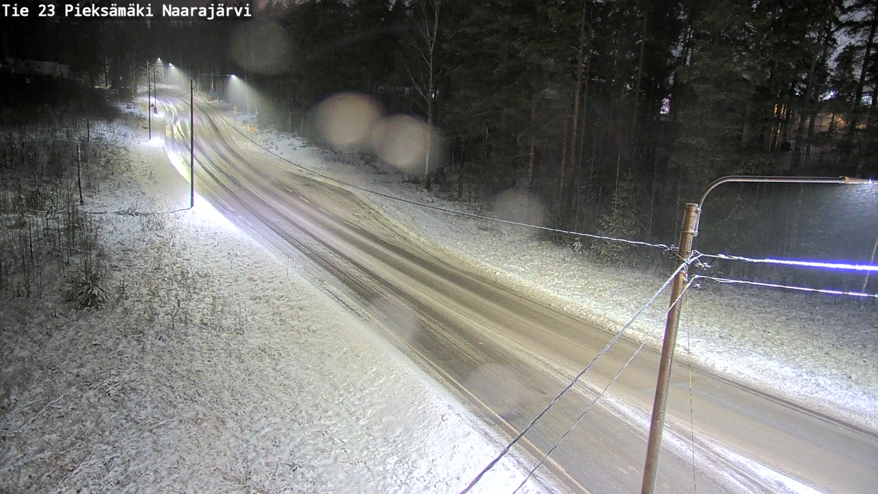Weather Camera Image Väg 23 Pieksämäki, Naarajärvi, Pieksämäki, Etelä-Savo
