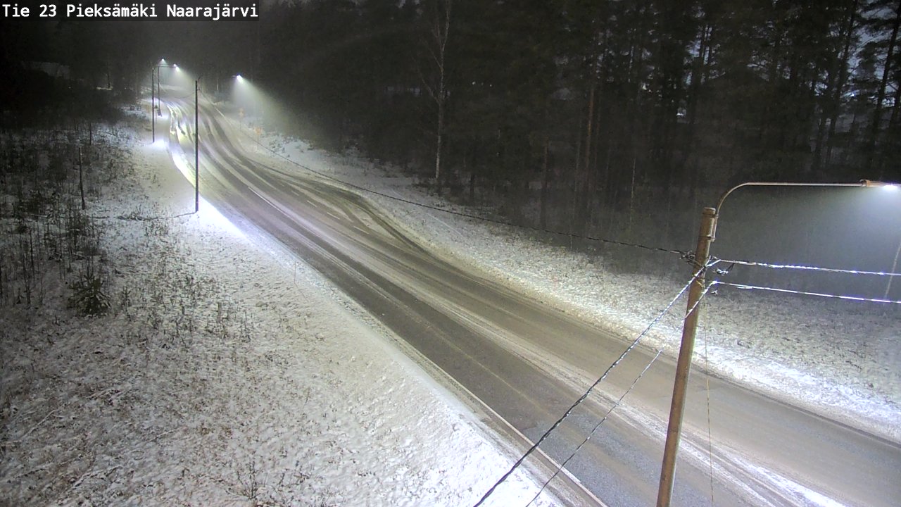 Weather Camera Image Väg 23 Pieksämäki, Naarajärvi, Pieksämäki, Etelä-Savo