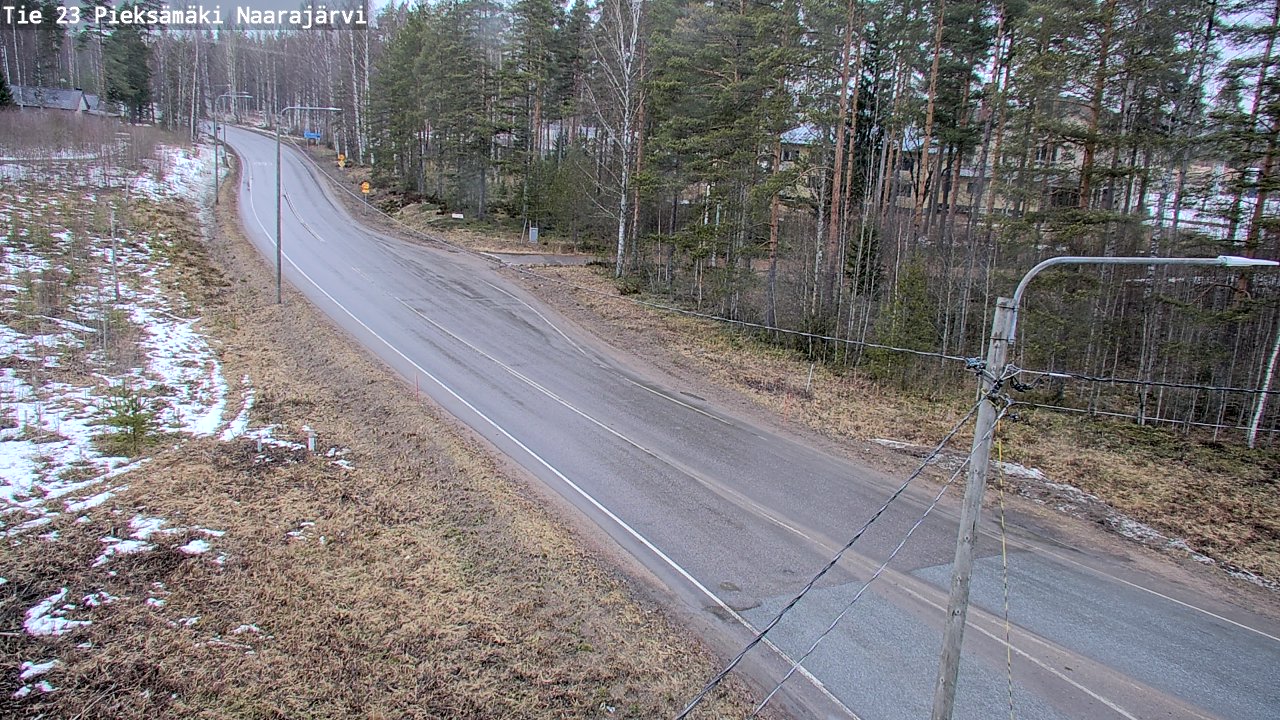 Weather Camera Image Väg 23 Pieksämäki, Naarajärvi, Pieksämäki, Etelä-Savo