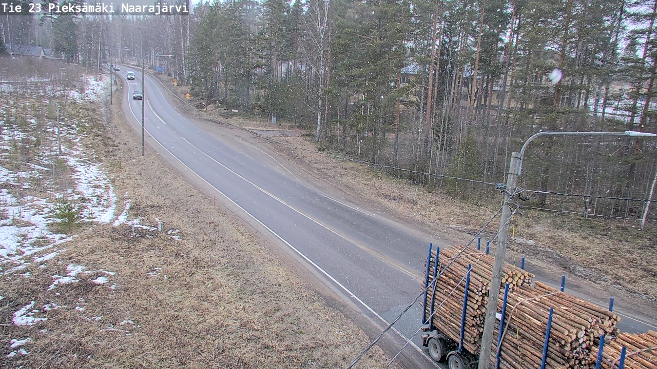 Weather Camera Image Väg 23 Pieksämäki, Naarajärvi, Pieksämäki, Etelä-Savo