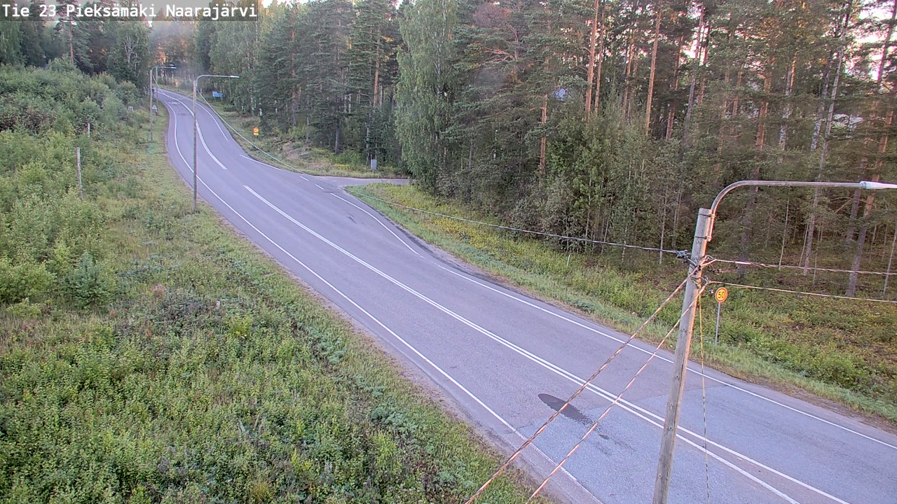 Weather Camera Image Väg 23 Pieksämäki, Naarajärvi, Pieksämäki, Etelä-Savo
