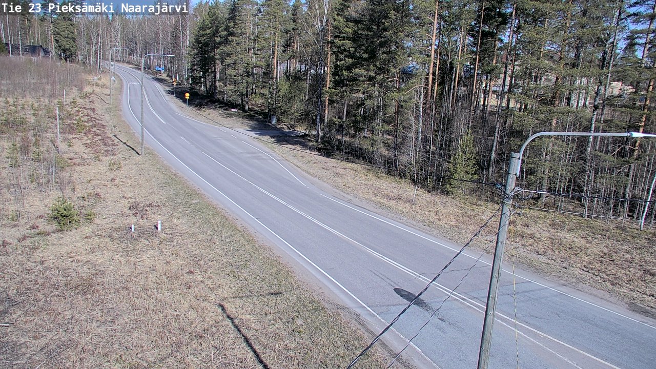 Weather Camera Image Väg 23 Pieksämäki, Naarajärvi, Pieksämäki, Etelä-Savo