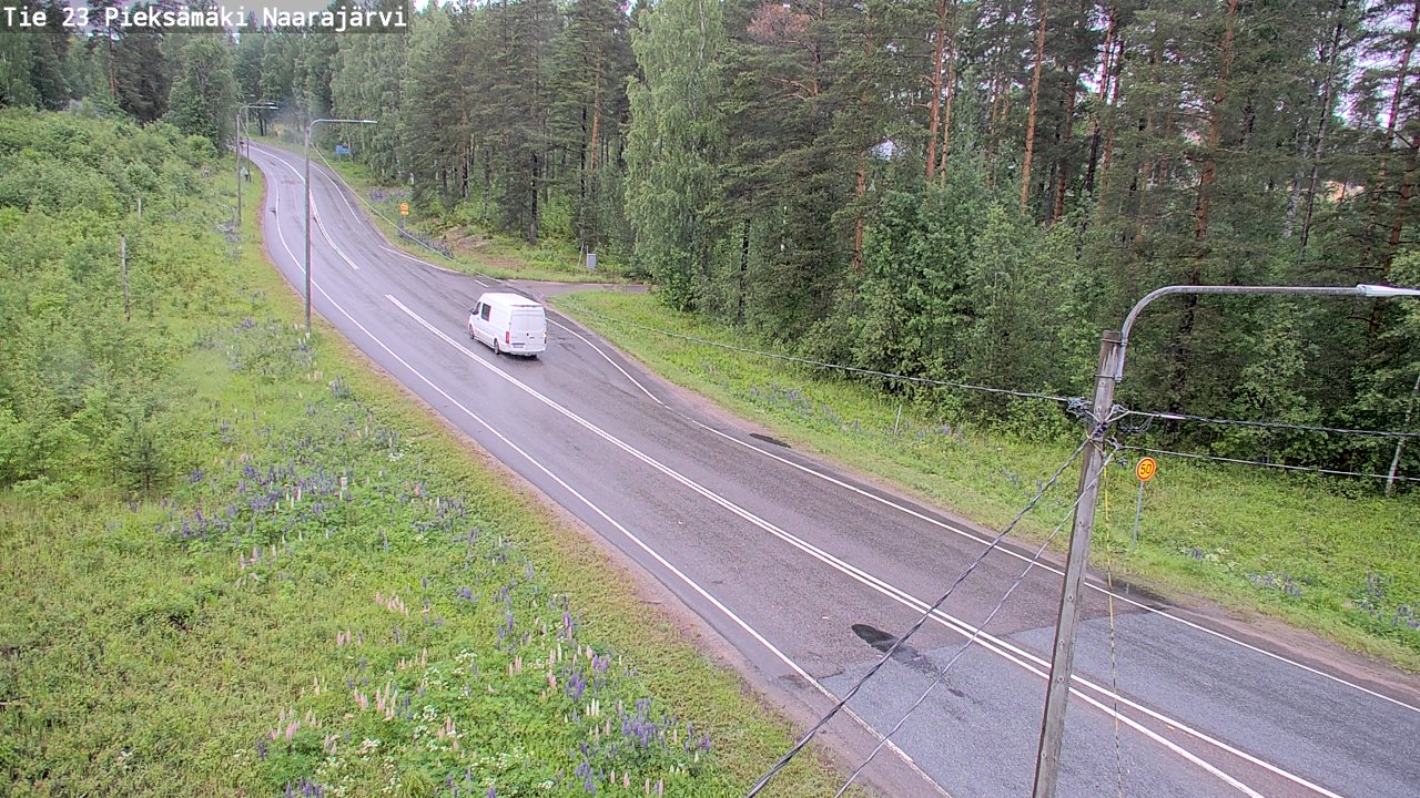 Weather Camera Image Väg 23 Pieksämäki, Naarajärvi, Pieksämäki, Etelä-Savo