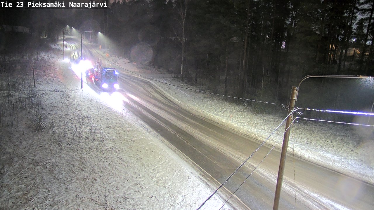 Weather Camera Image Väg 23 Pieksämäki, Naarajärvi, Pieksämäki, Etelä-Savo
