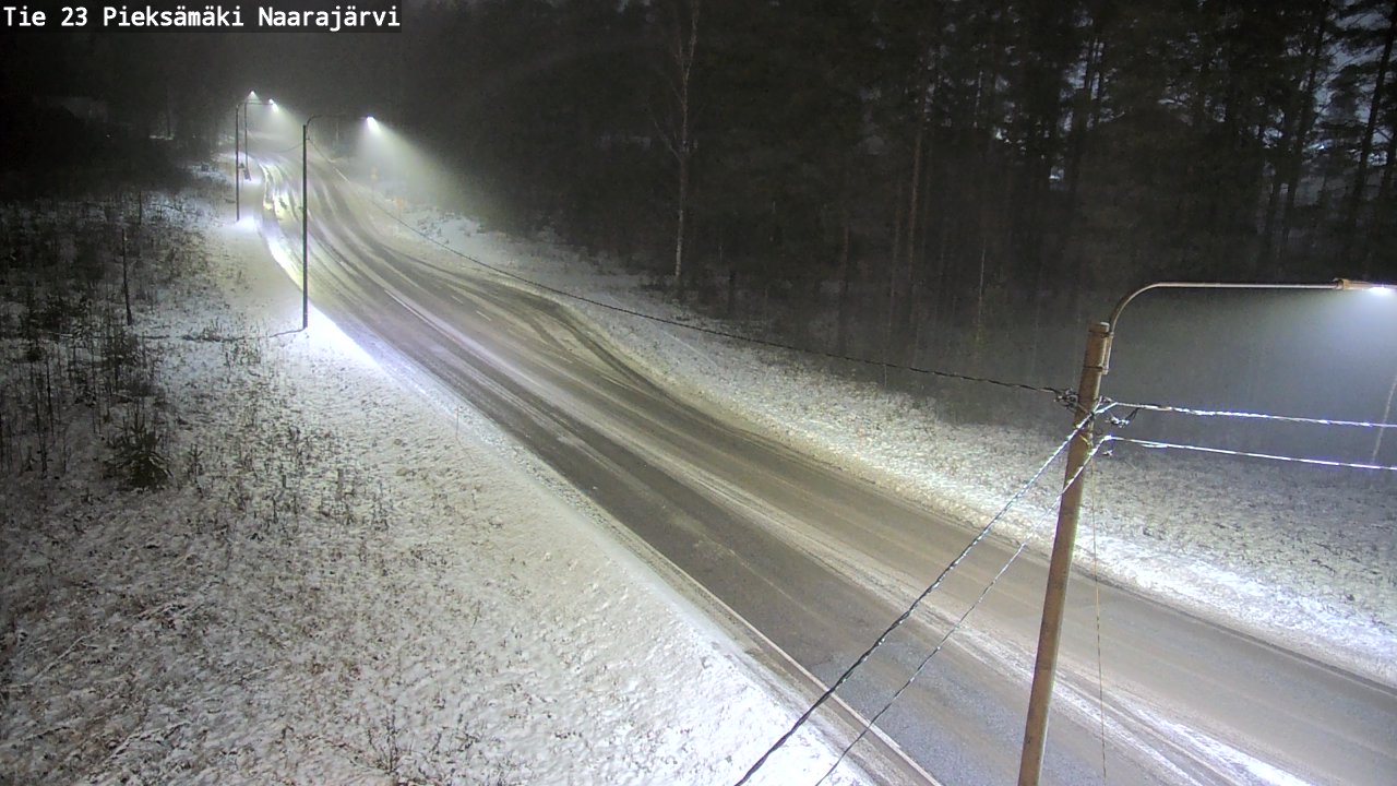 Weather Camera Image Väg 23 Pieksämäki, Naarajärvi, Pieksämäki, Etelä-Savo