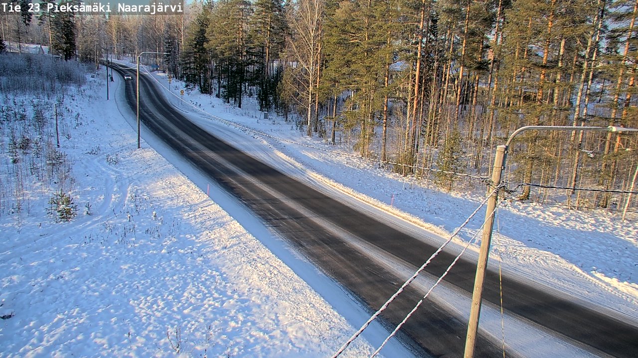 Weather Camera Image Road 23 Pieksämäki, Naarajärvi, Pieksämäki, Etelä-Savo