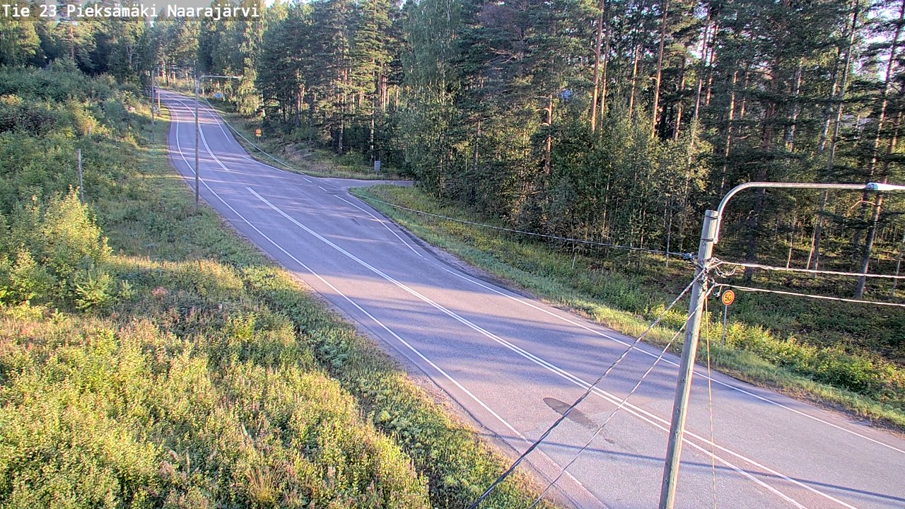 Weather Camera Image Väg 23 Pieksämäki, Naarajärvi, Pieksämäki, Etelä-Savo