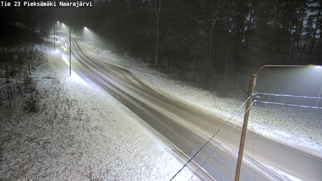 Weather Camera Image Väg 23 Pieksämäki, Naarajärvi, Pieksämäki, Etelä-Savo
