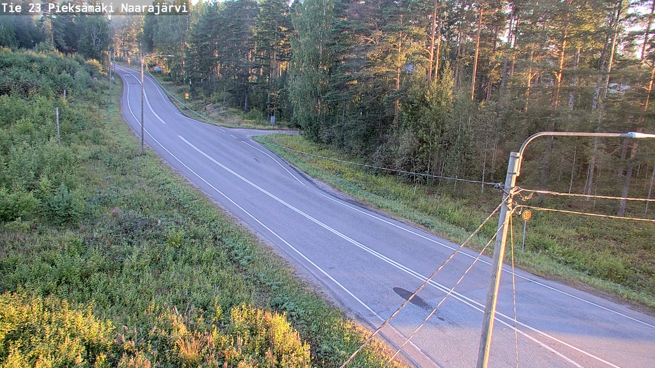 Weather Camera Image Väg 23 Pieksämäki, Naarajärvi, Pieksämäki, Etelä-Savo