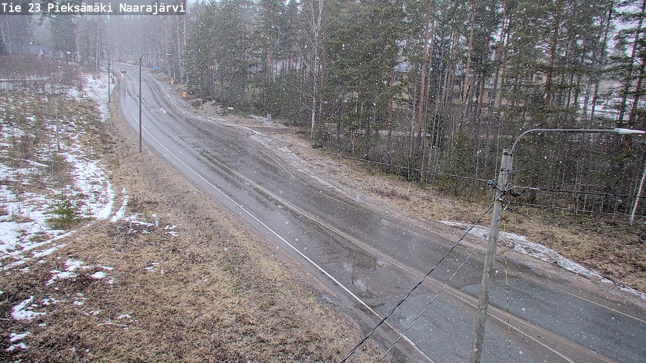Weather Camera Image Väg 23 Pieksämäki, Naarajärvi, Pieksämäki, Etelä-Savo