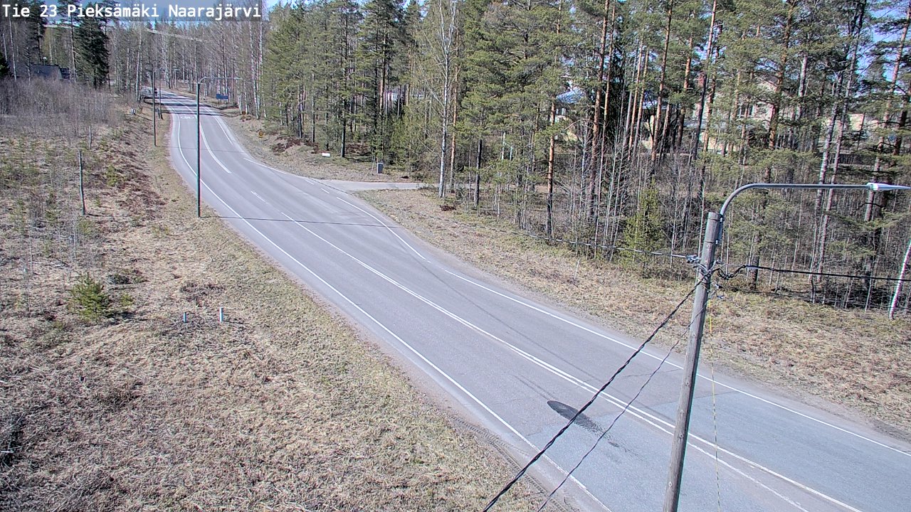 Weather Camera Image Väg 23 Pieksämäki, Naarajärvi, Pieksämäki, Etelä-Savo