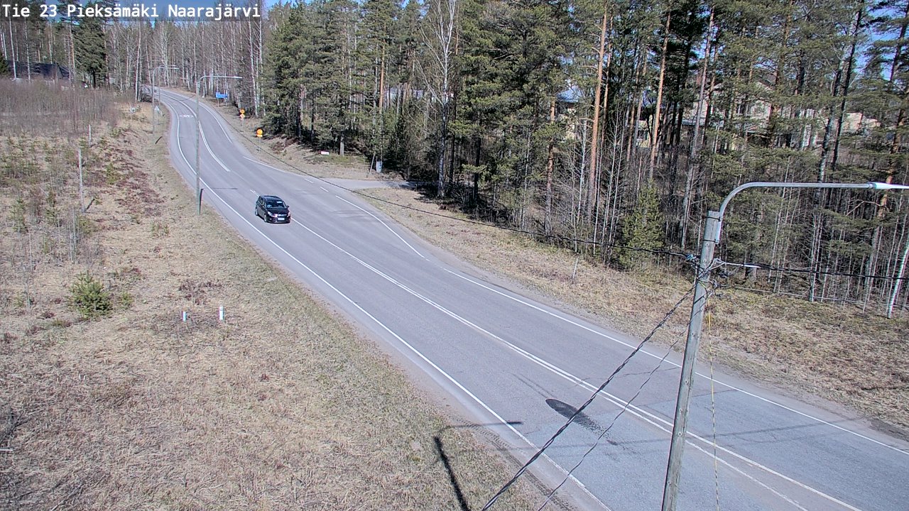 Weather Camera Image Väg 23 Pieksämäki, Naarajärvi, Pieksämäki, Etelä-Savo