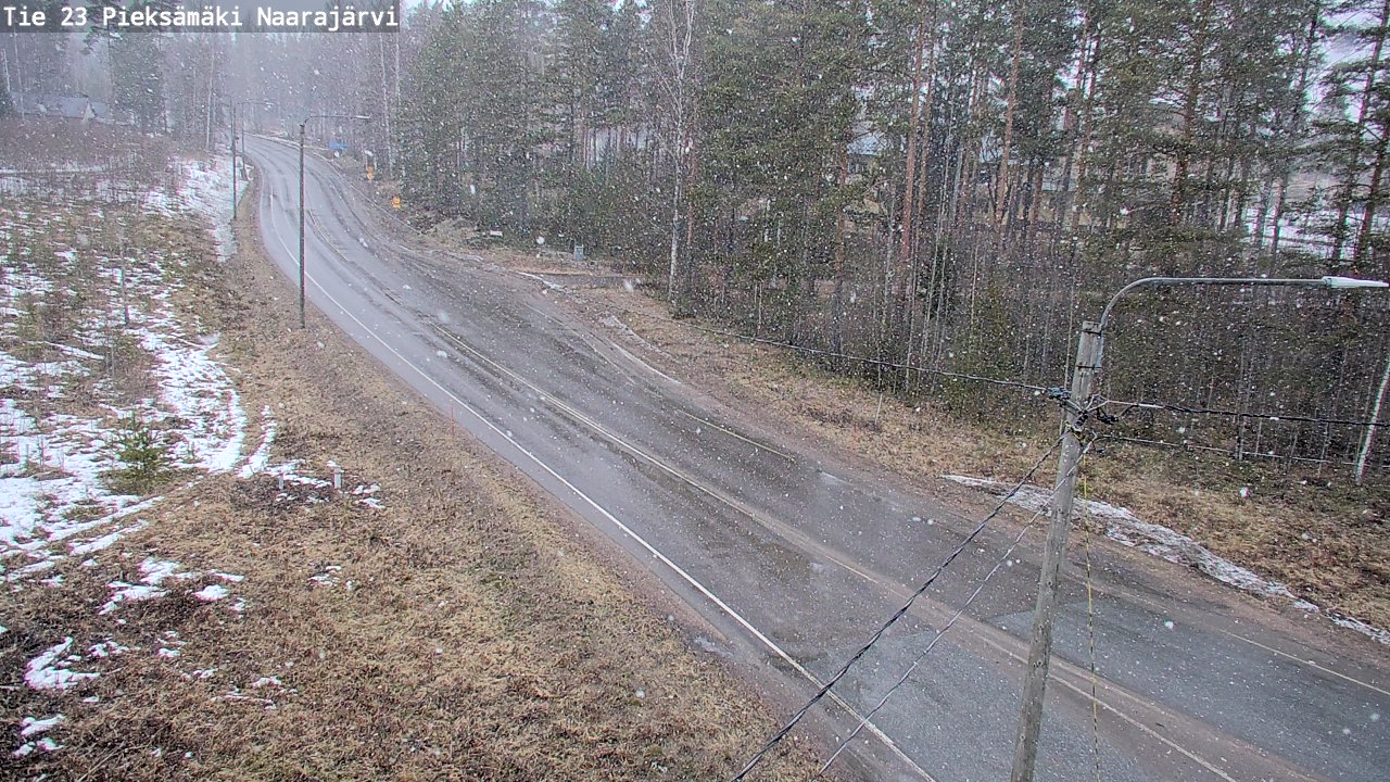 Weather Camera Image Väg 23 Pieksämäki, Naarajärvi, Pieksämäki, Etelä-Savo