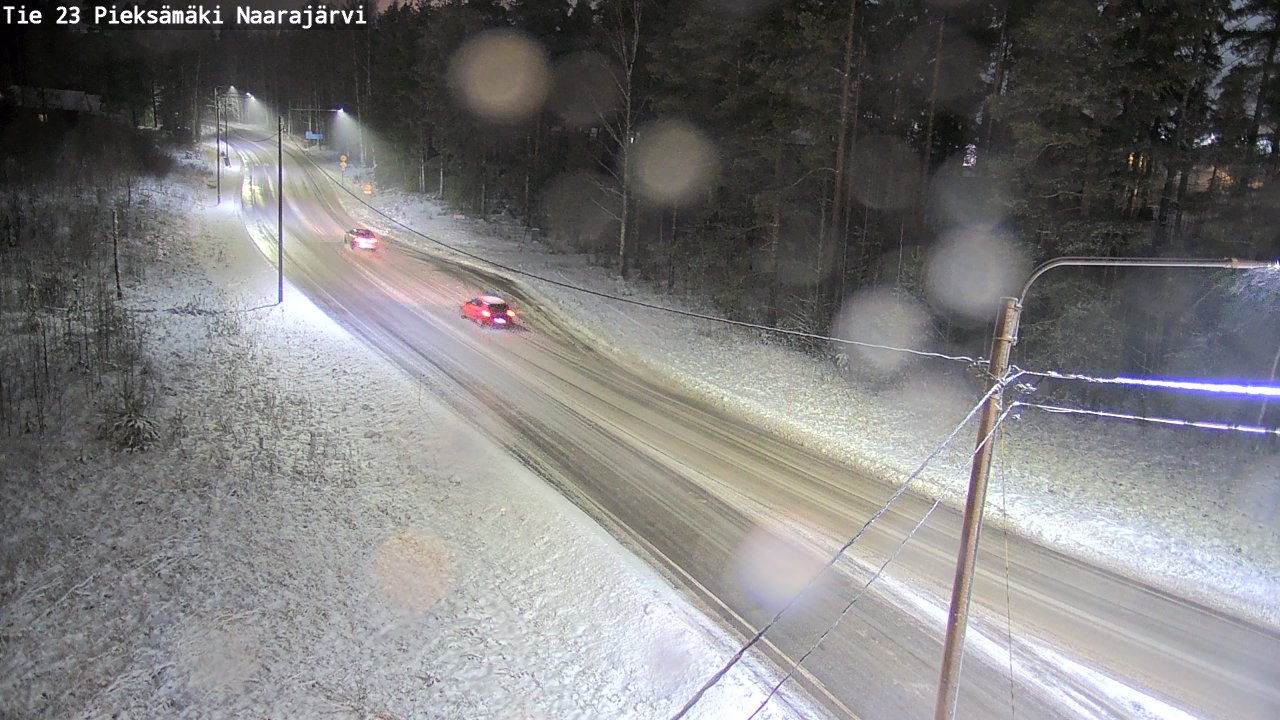 Weather Camera Image Väg 23 Pieksämäki, Naarajärvi, Pieksämäki, Etelä-Savo