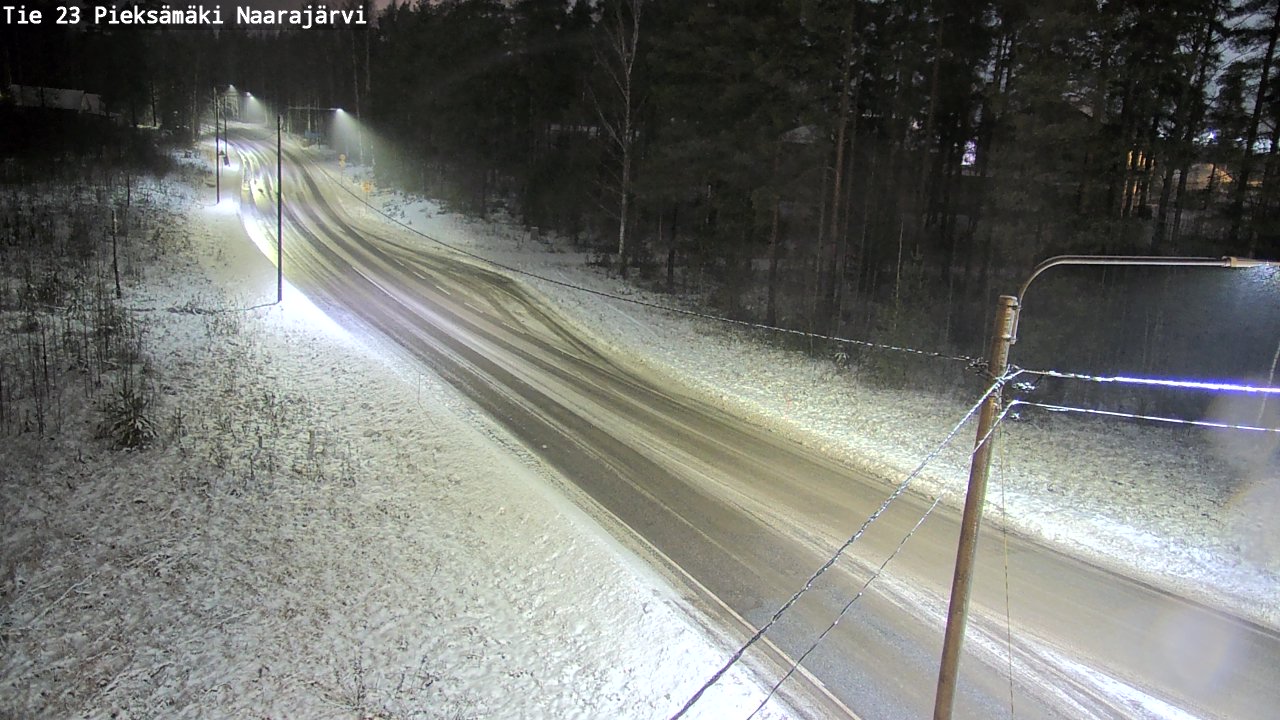 Weather Camera Image Väg 23 Pieksämäki, Naarajärvi, Pieksämäki, Etelä-Savo