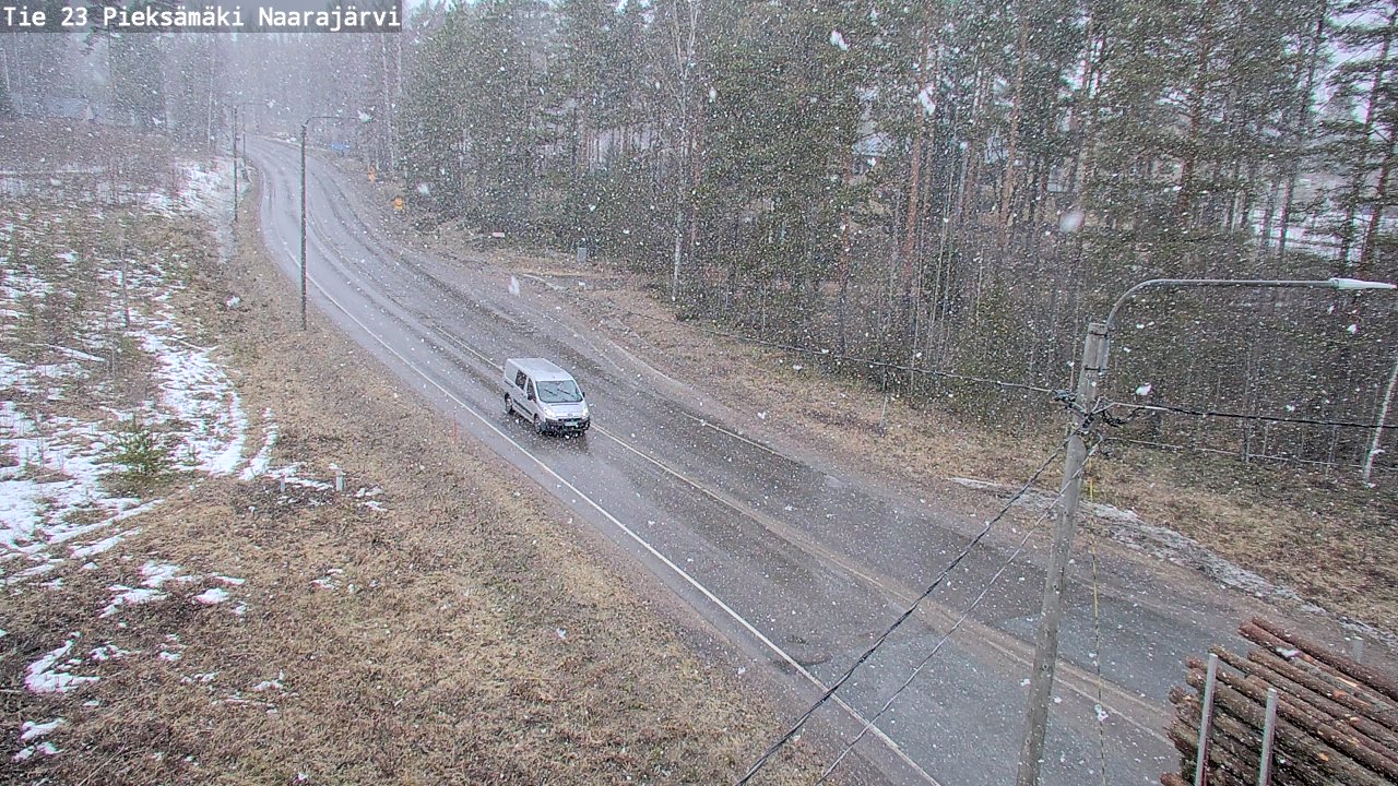 Weather Camera Image Väg 23 Pieksämäki, Naarajärvi, Pieksämäki, Etelä-Savo