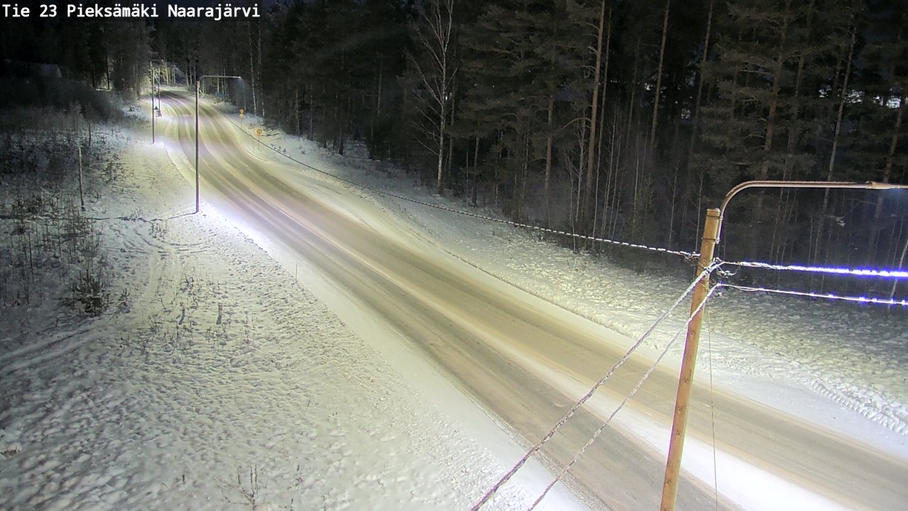 Weather Camera Image Road 23 Pieksämäki, Naarajärvi, Pieksämäki, Etelä-Savo