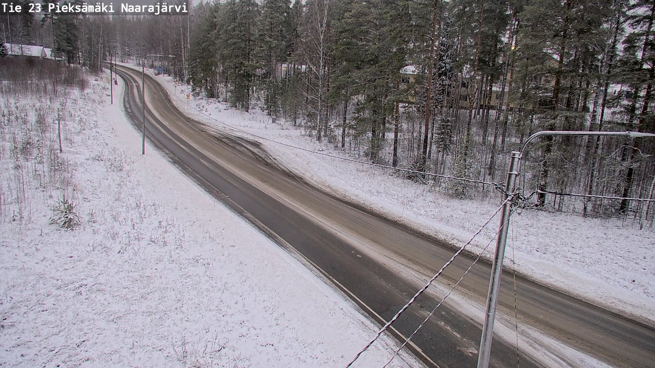Weather Camera Image Väg 23 Pieksämäki, Naarajärvi, Pieksämäki, Etelä-Savo