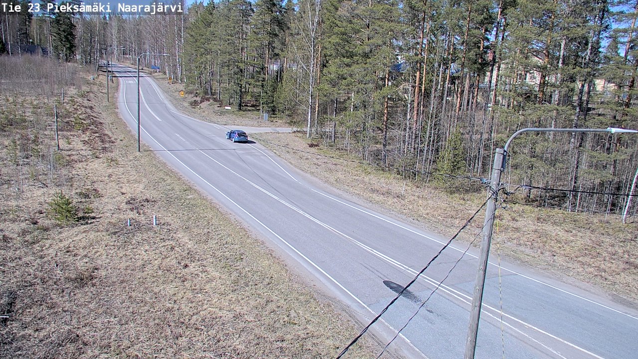 Weather Camera Image Väg 23 Pieksämäki, Naarajärvi, Pieksämäki, Etelä-Savo