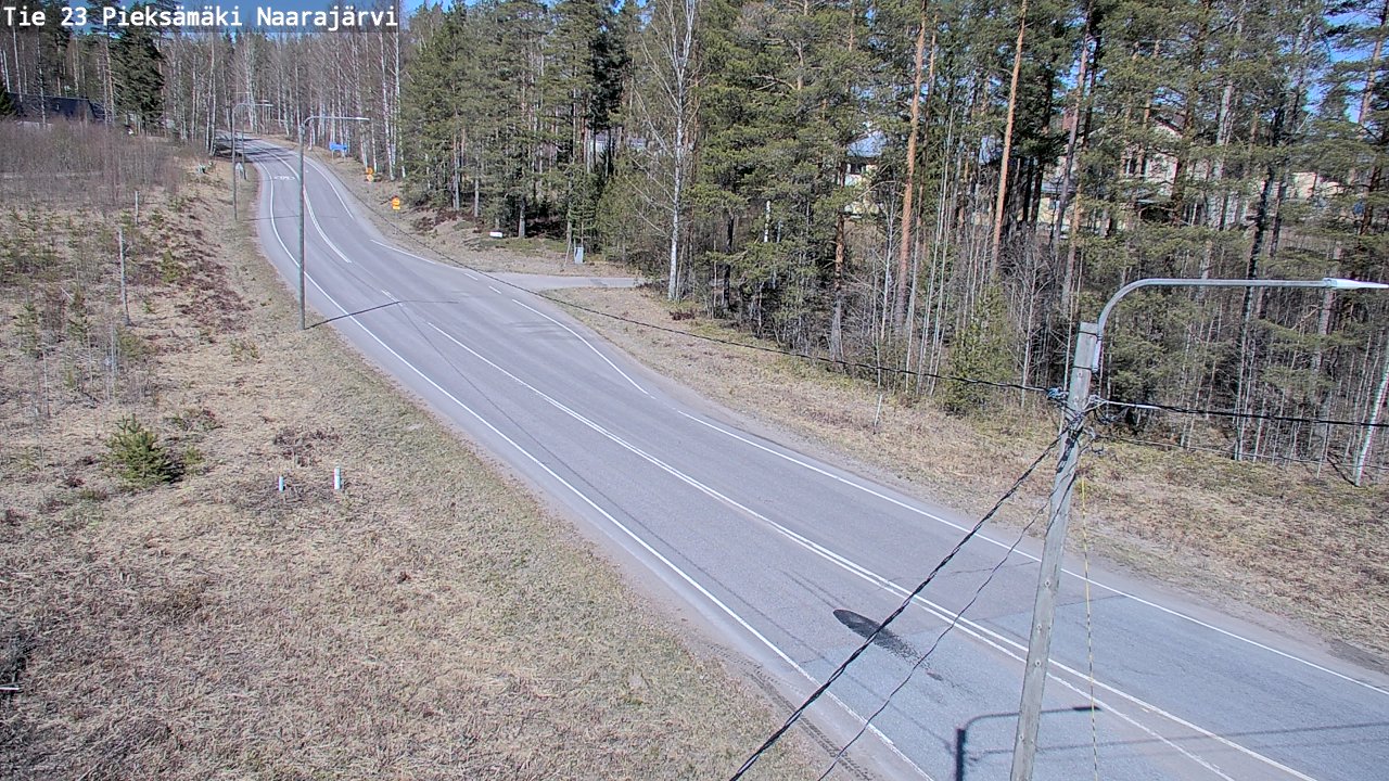 Weather Camera Image Väg 23 Pieksämäki, Naarajärvi, Pieksämäki, Etelä-Savo