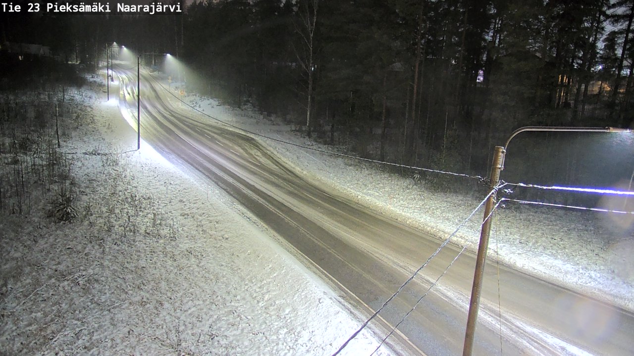 Weather Camera Image Väg 23 Pieksämäki, Naarajärvi, Pieksämäki, Etelä-Savo