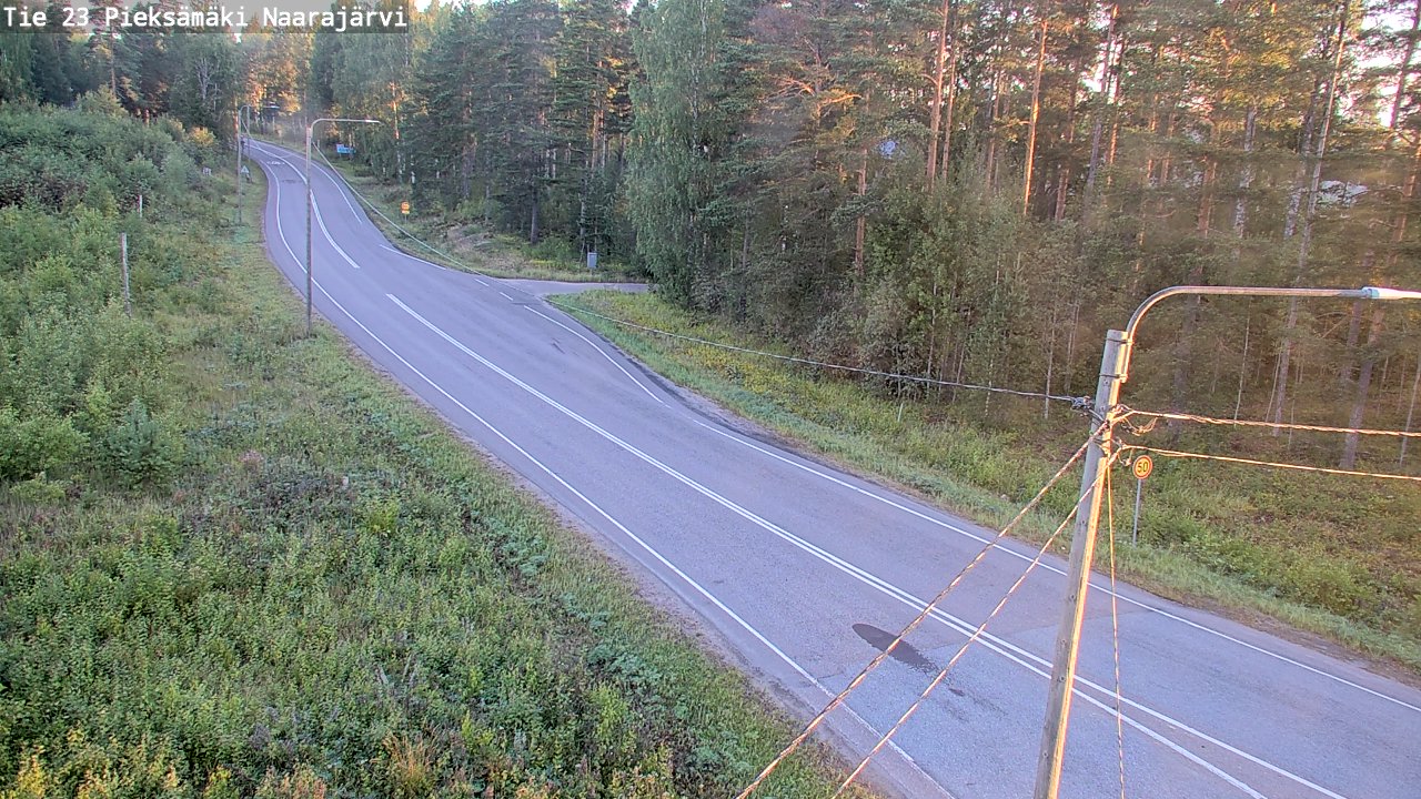 Weather Camera Image Väg 23 Pieksämäki, Naarajärvi, Pieksämäki, Etelä-Savo