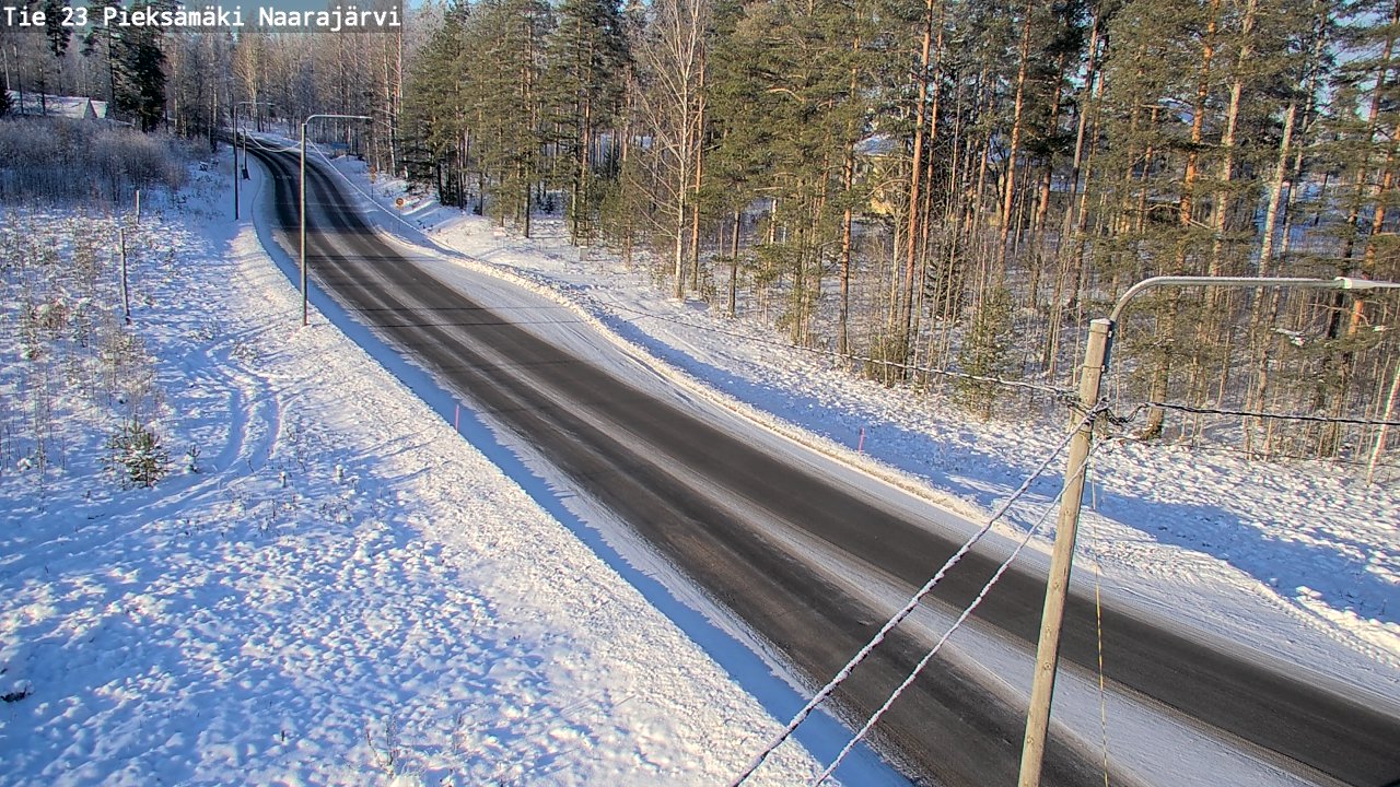 Weather Camera Image Road 23 Pieksämäki, Naarajärvi, Pieksämäki, Etelä-Savo