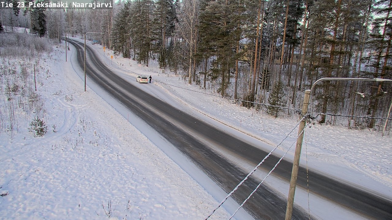 Weather Camera Image Väg 23 Pieksämäki, Naarajärvi, Pieksämäki, Etelä-Savo