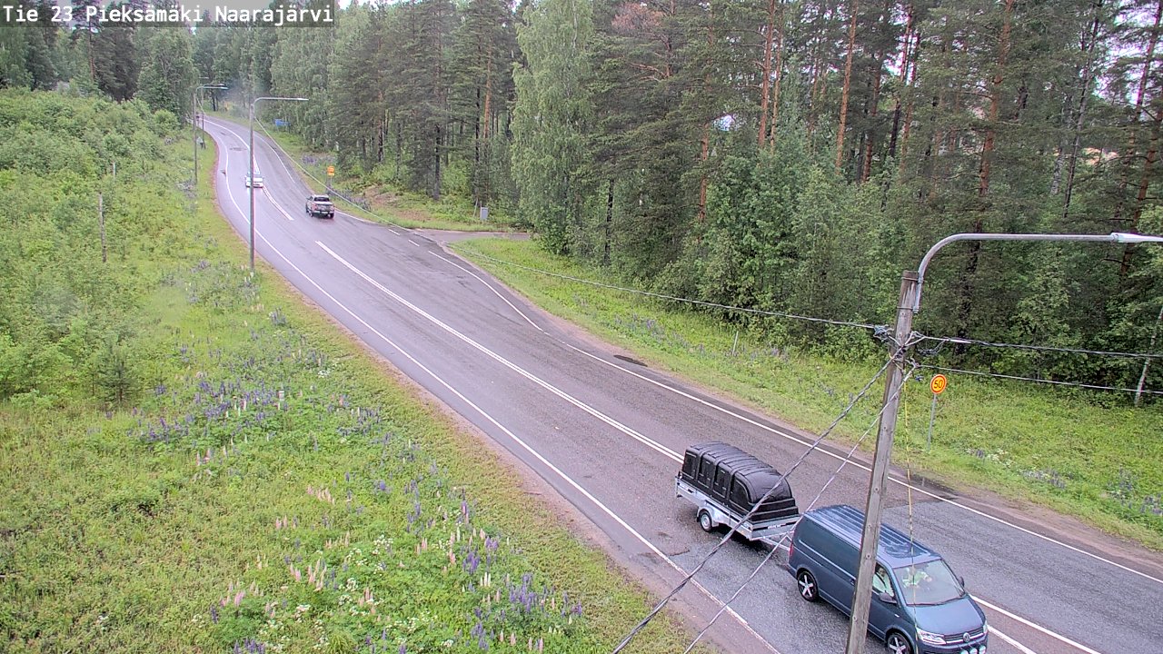 Weather Camera Image Väg 23 Pieksämäki, Naarajärvi, Pieksämäki, Etelä-Savo