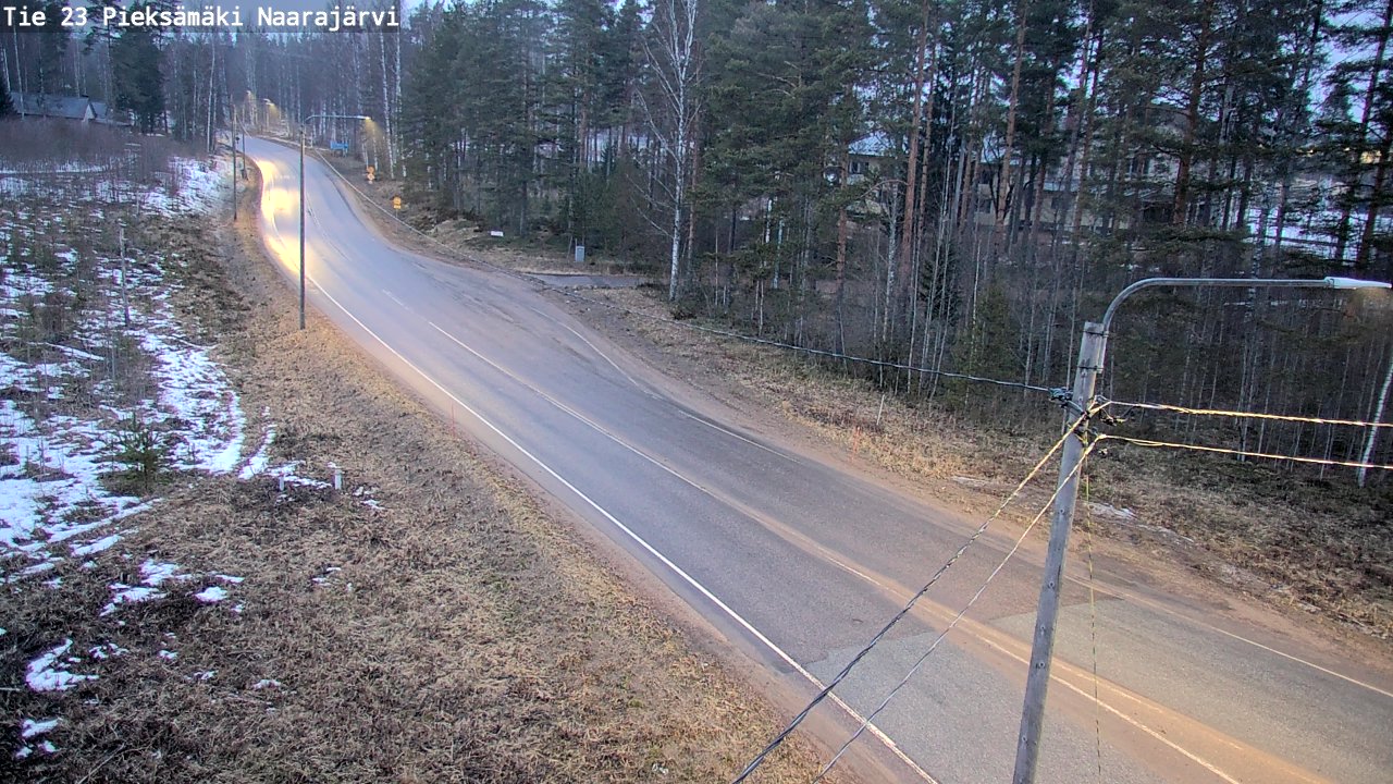 Weather Camera Image Väg 23 Pieksämäki, Naarajärvi, Pieksämäki, Etelä-Savo