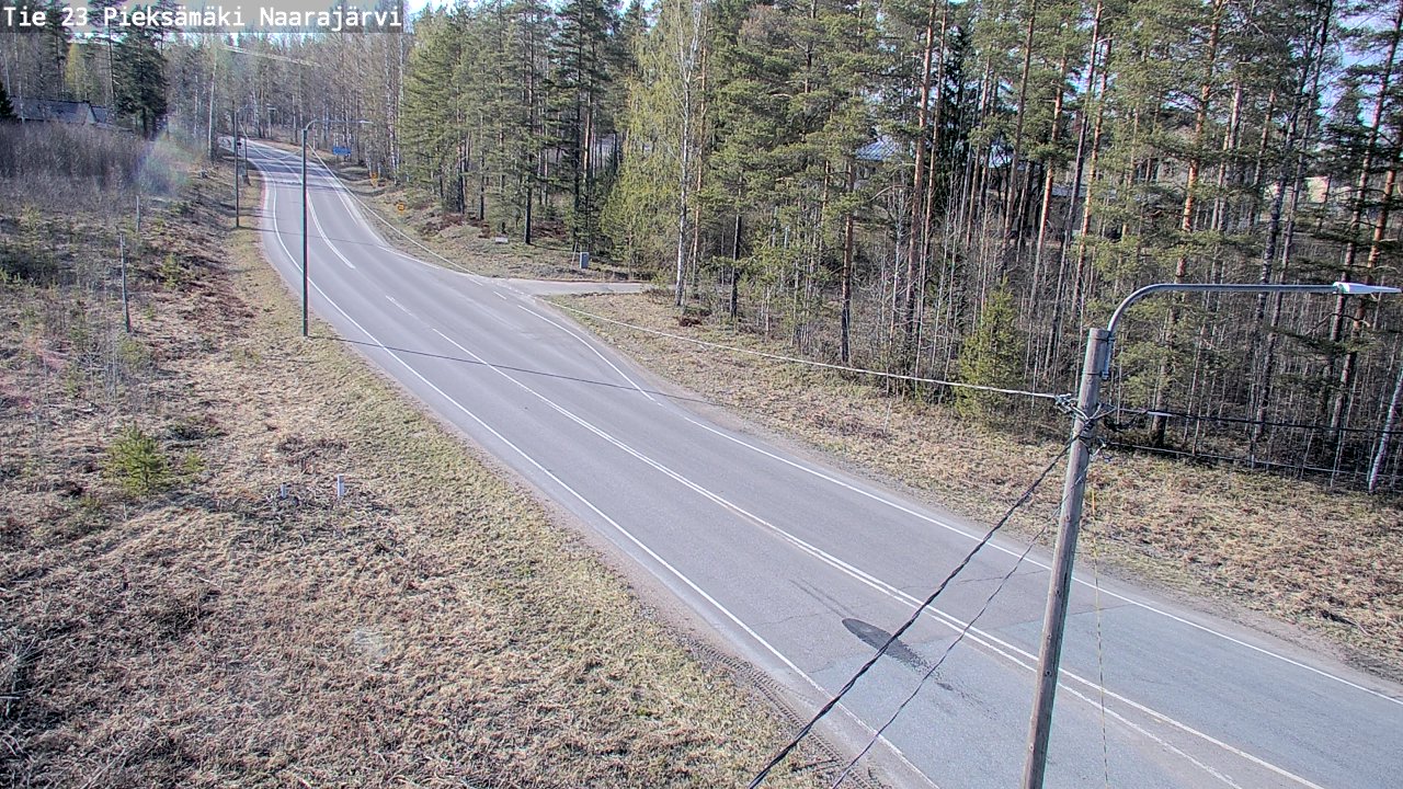 Weather Camera Image Väg 23 Pieksämäki, Naarajärvi, Pieksämäki, Etelä-Savo