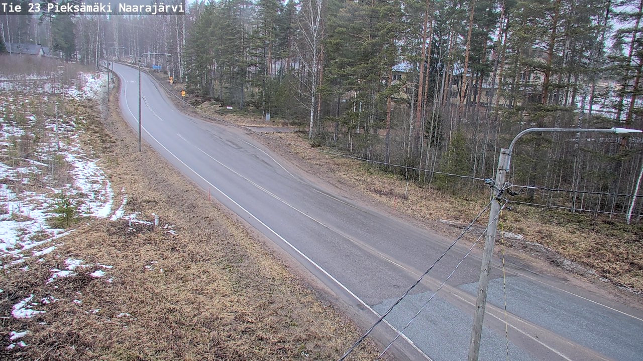 Weather Camera Image Väg 23 Pieksämäki, Naarajärvi, Pieksämäki, Etelä-Savo