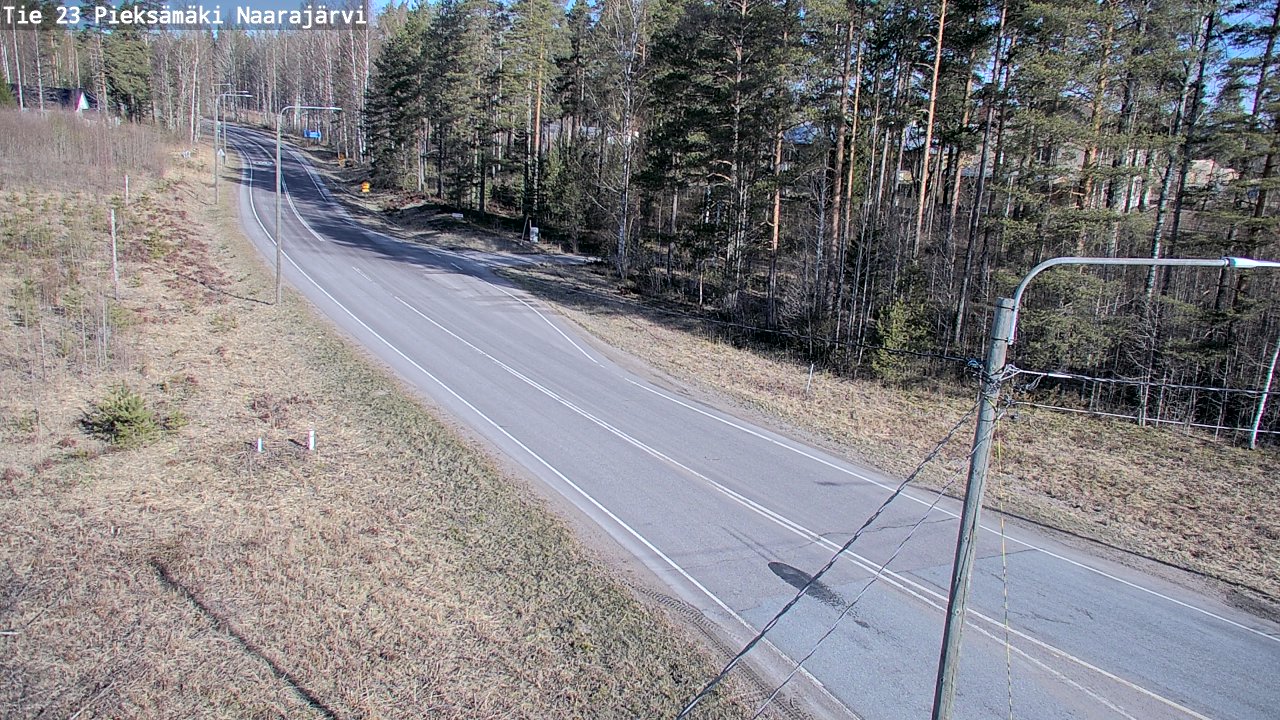 Weather Camera Image Väg 23 Pieksämäki, Naarajärvi, Pieksämäki, Etelä-Savo